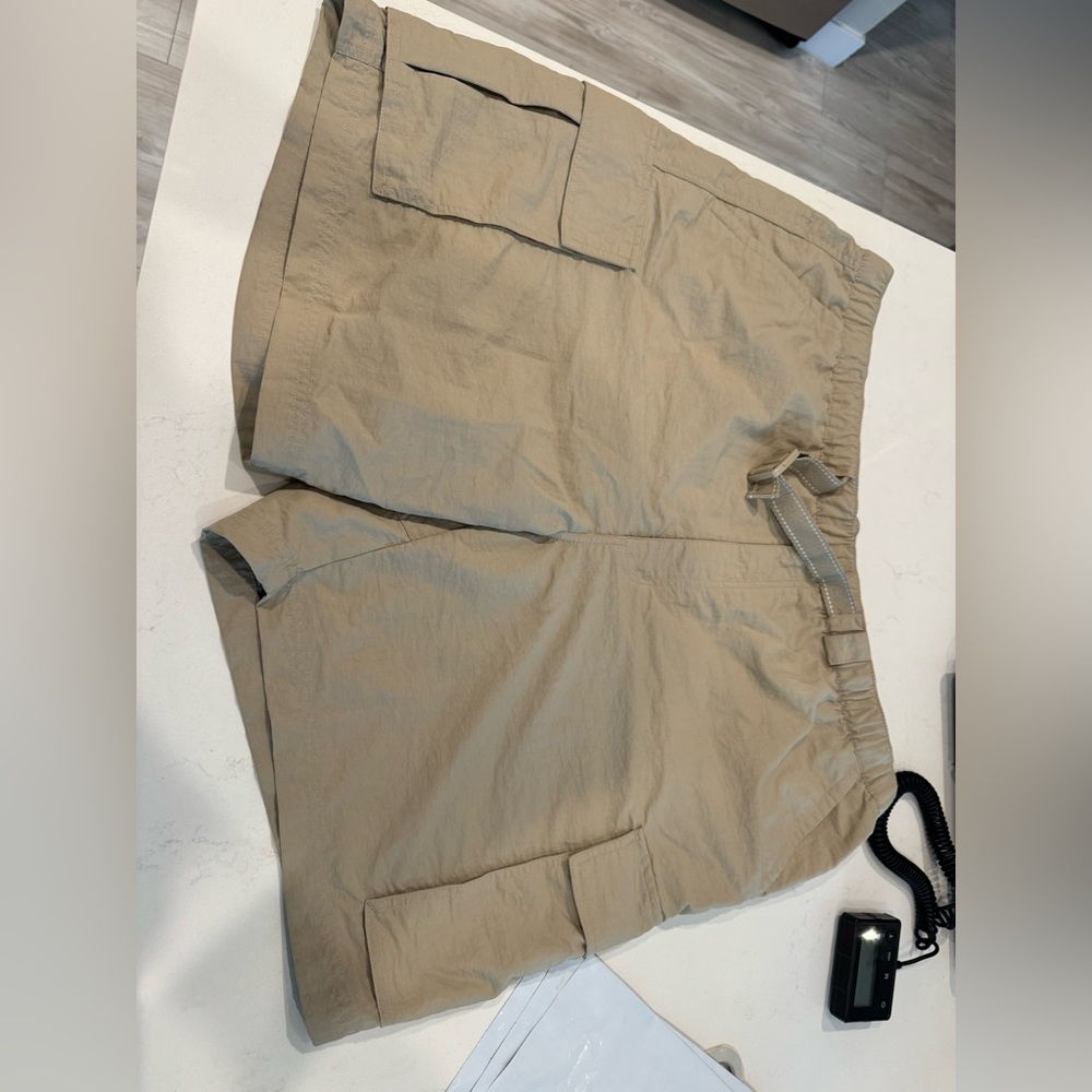 Lands' End Men’s XLarge 40-42 Swimsuit Shorts Outrigger Cargo Belted Unlined